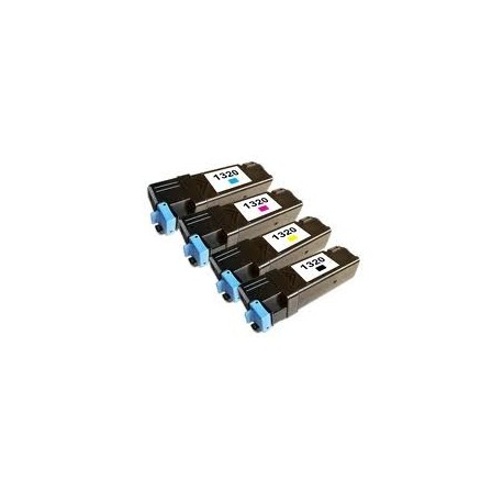 Eco pack de 4 Toners génériques pour Dell 1320c